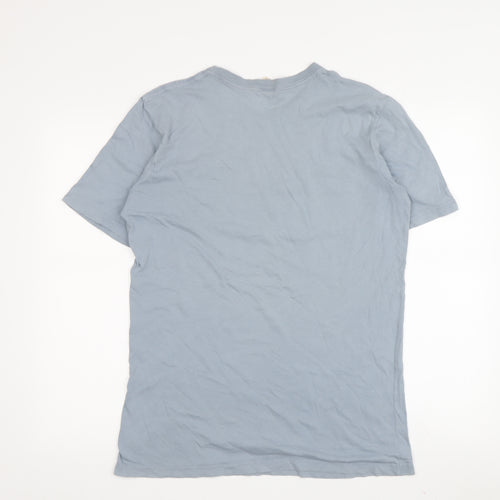 Coca-Cola Men's Blue Graphic Print T-Shirt M