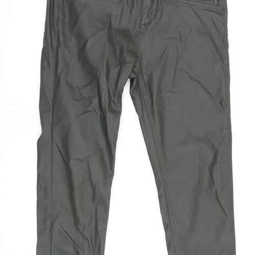 Marks & Spencer Women's Green Skinny Trousers - Size 12