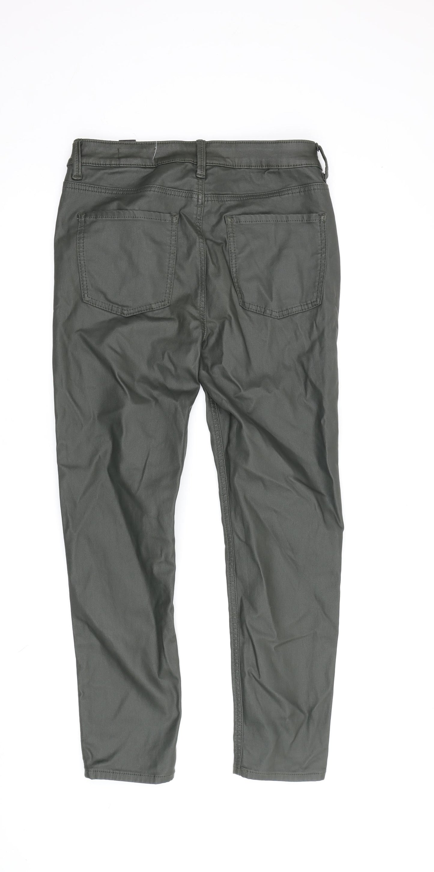 Marks & Spencer Women's Green Skinny Trousers - Size 12