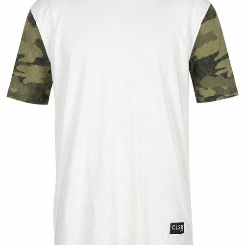 Closure London Men's Beige Camouflage Sleeve T-Shirt M