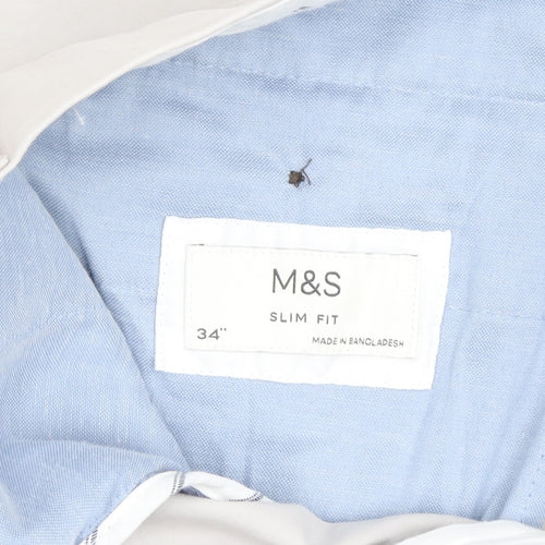 Marks and Spencer Beige Slim Fit Chino Trousers, 34
