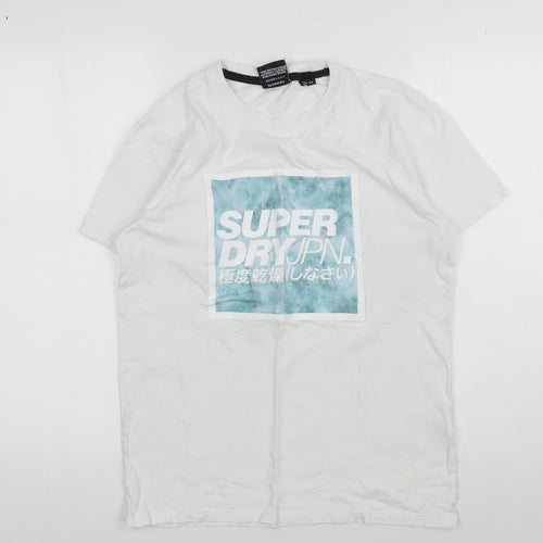 Superdry Men's XS White Graphic Print T-Shirt
