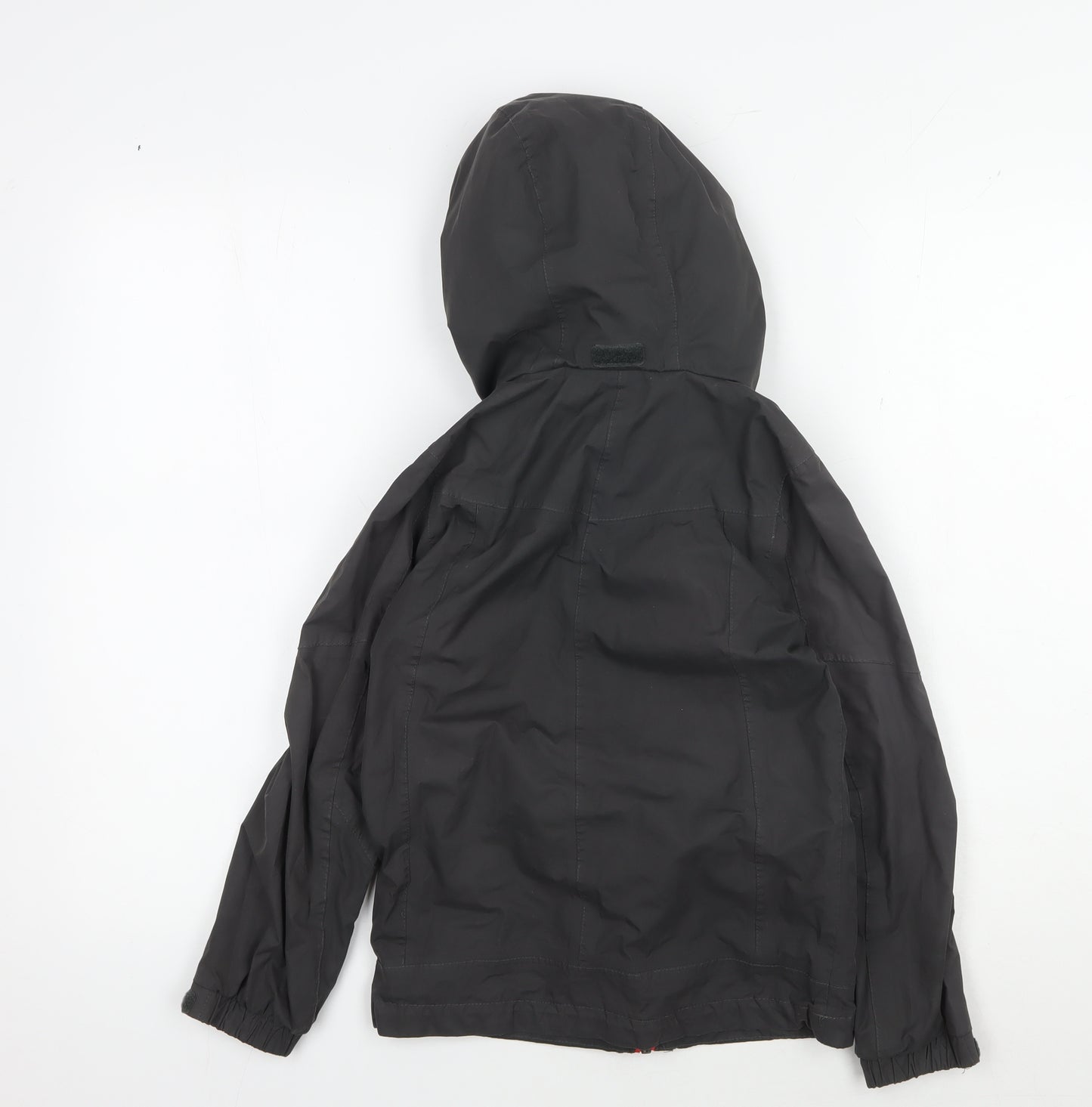 Peter Storm Boys Black Parka Coat 7-8 Years Hooded Winter Casual