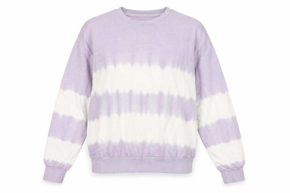 ASOS Women’s Purple Tie-Dye Crew Neck Sweatshirt, Size 12