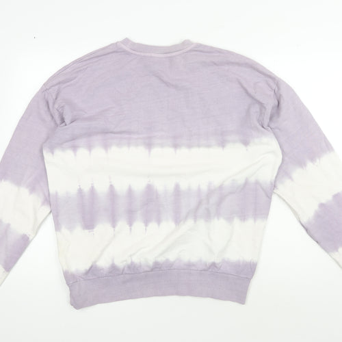 ASOS Women’s Purple Tie-Dye Crew Neck Sweatshirt, Size 12