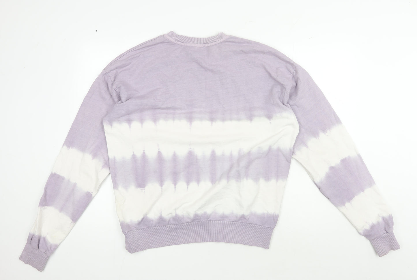 ASOS Women’s Purple Tie-Dye Crew Neck Sweatshirt, Size 12