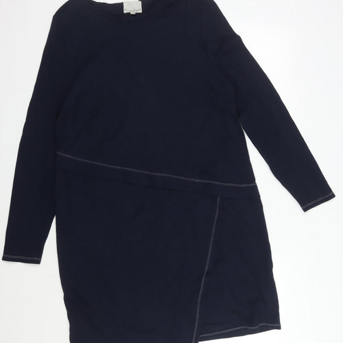 Phase Eight Women's Blue Long Sleeve Jersey Dress
