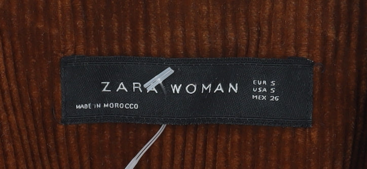 Zara Women's Brown Corduroy Blazer M
