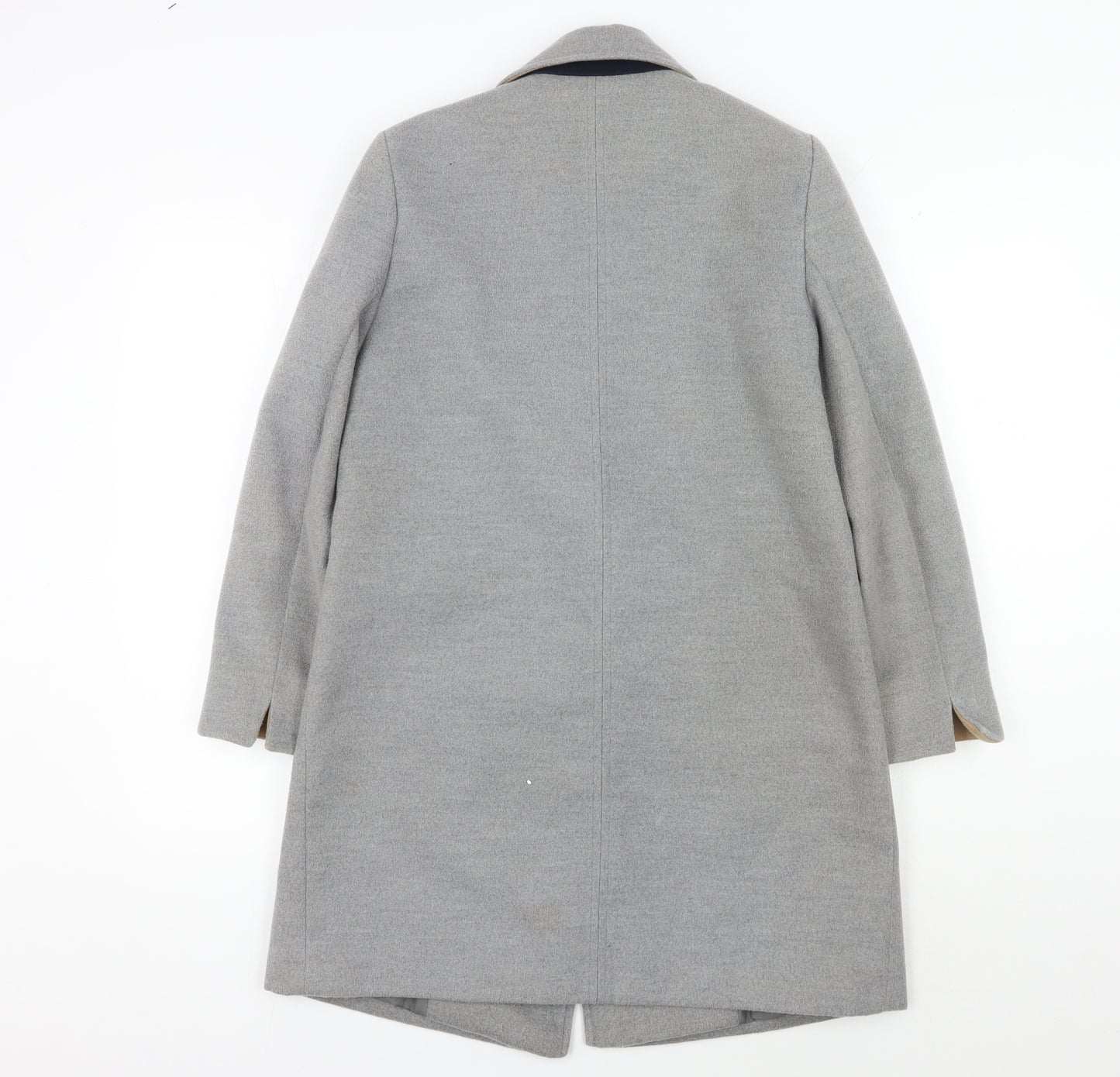 Topshop Women's Grey Overcoat, Size 8, Elegant Workwear