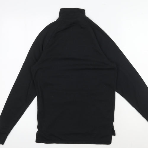 Trespass Unisex Black Pullover 2XS, High Neck, 1/4 Zip
