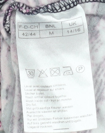 Damart Women's Multicoloured Striped T-Shirt, Size 14