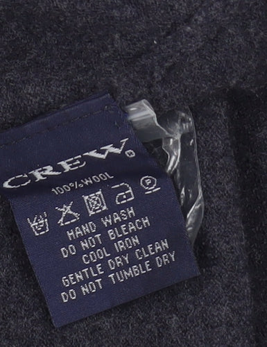 Crew Clothing Co Women's Black V-Neck Wool Pullover Jumper