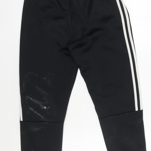 adidas Boys Black Track Pants 14 Years Regular Fit