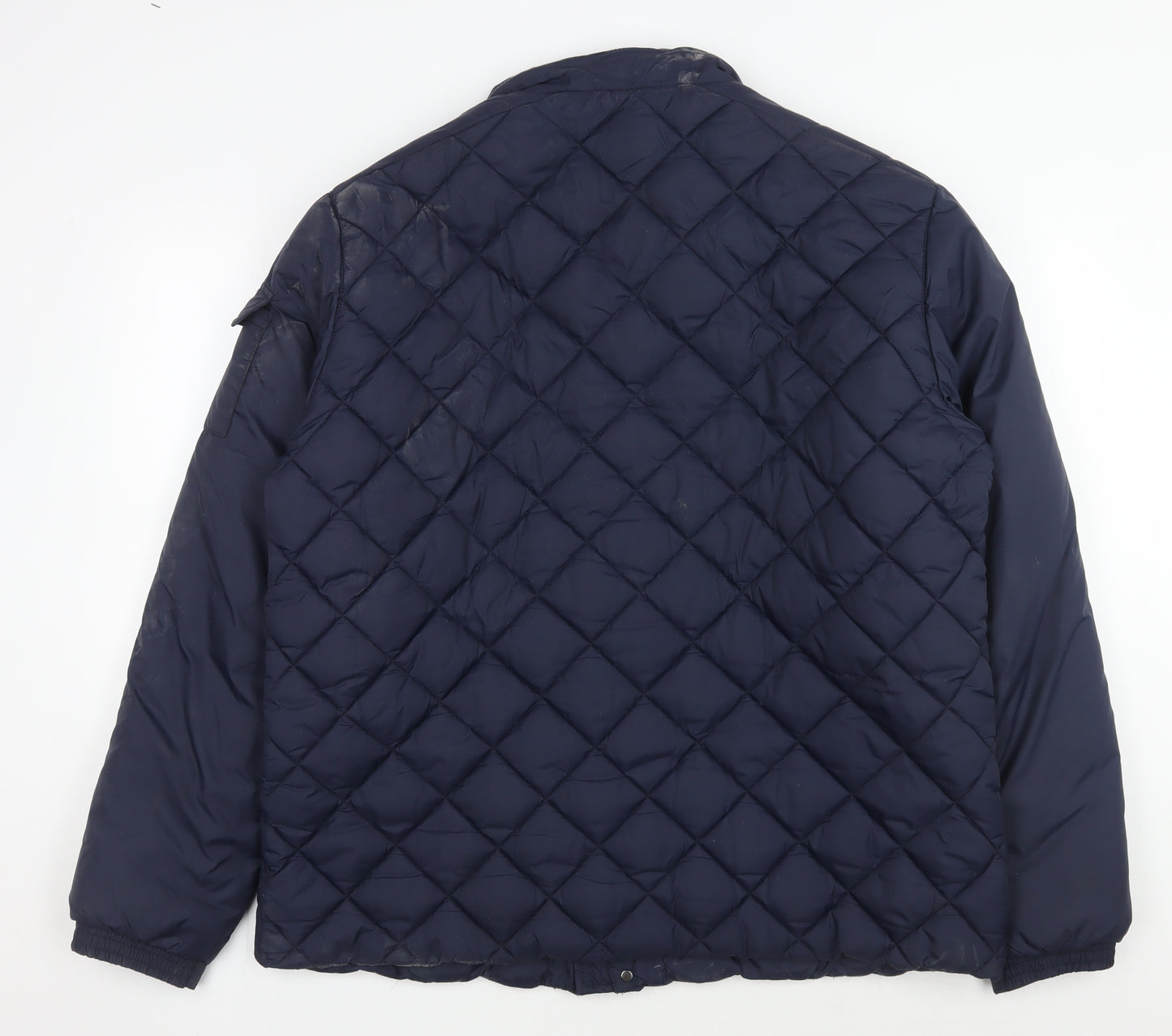 ERIC HATTON Men's Blue Quilted Jacket Size 56