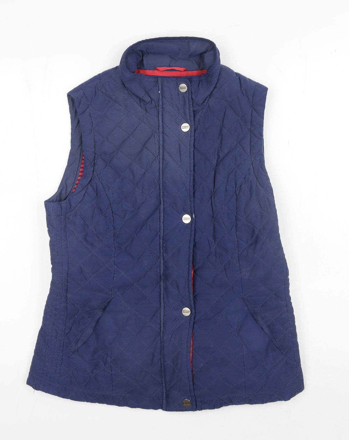 Marks and Spencer Women's Blue Quilted Waistcoat M