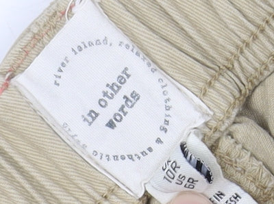 In Other Words Women's Beige Cargo Trousers UK 8
