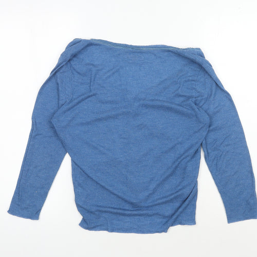 White Stuff Women's Blue Cardigan V-Neck Size 14