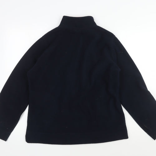 EWM Women's Black Fleece Jacket M Full Zip Casual