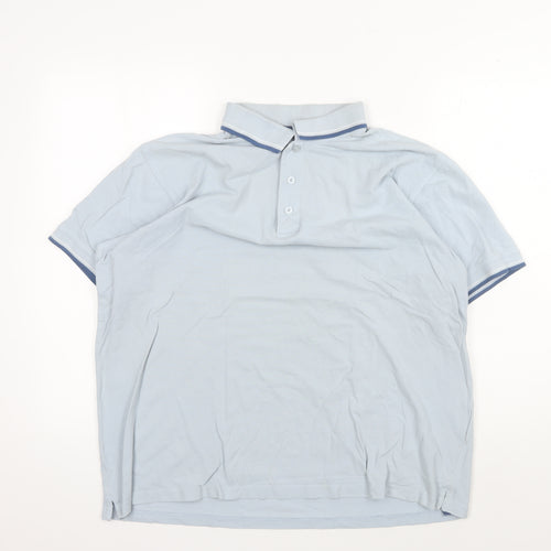 EWM Men's Blue Polo Shirt - L - Short Sleeve Casual