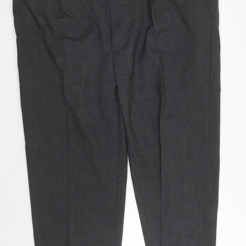 Peter Christian Men's Grey Wool Trousers 48