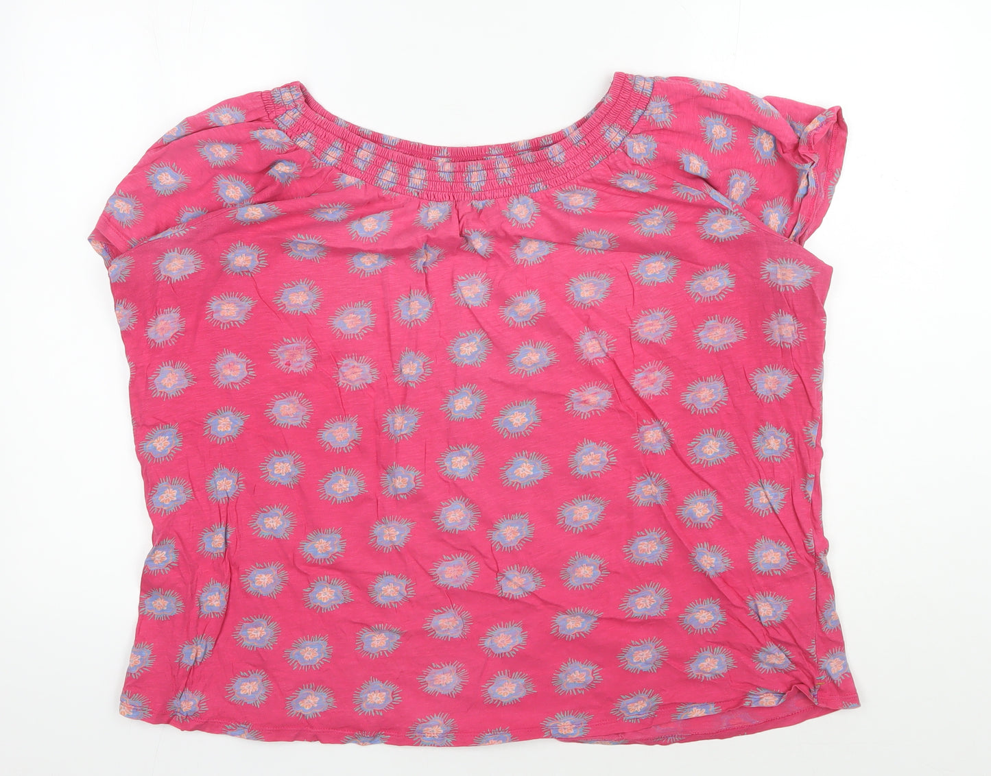 White Stuff Pink Floral Blouse Women Size 18