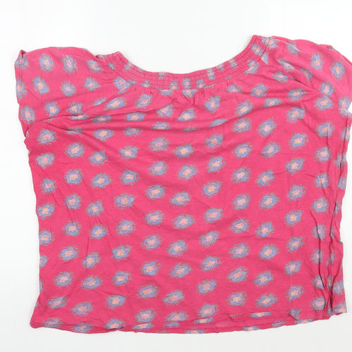 White Stuff Pink Floral Blouse Women Size 18