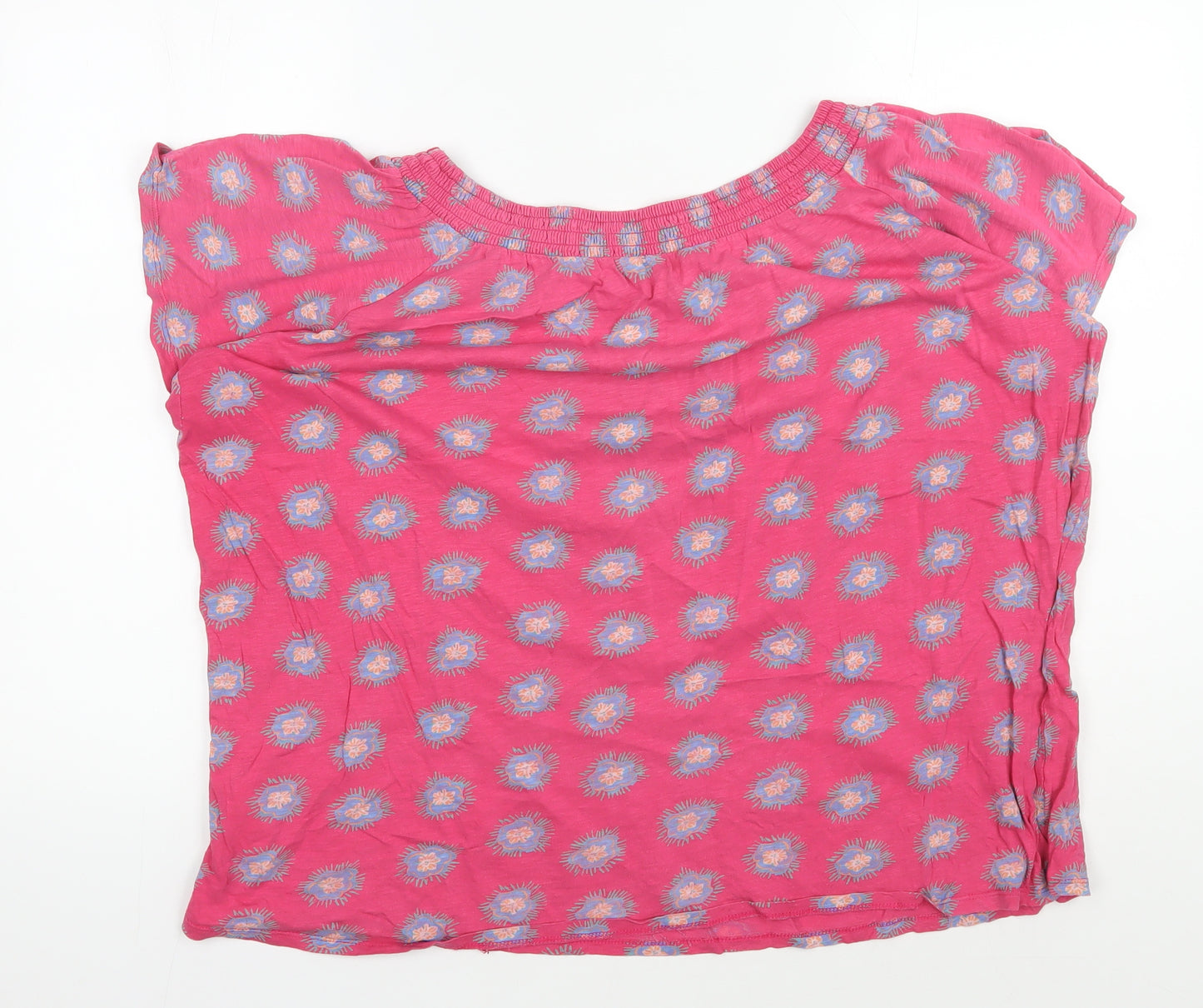 White Stuff Pink Floral Blouse Women Size 18