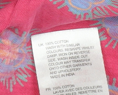 White Stuff Pink Floral Blouse Women Size 18