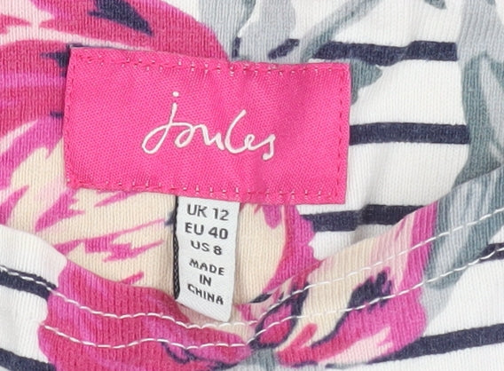 Joules Women's Multicoloured Long-Sleeve T-Shirt, Size 12