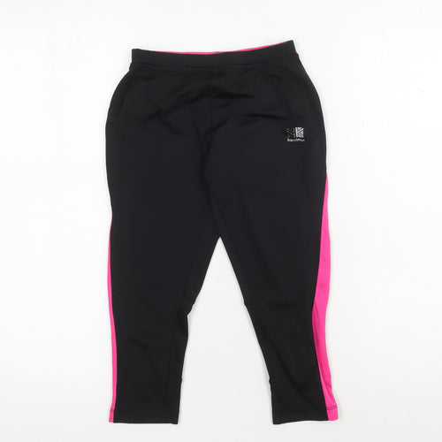 Karrimor Girls Black Running Leggings 11-12 Years Reflective