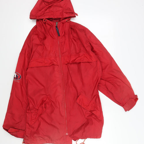 Joie de Vivre Men's Red Windbreaker Jacket M