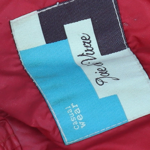 Joie de Vivre Men's Red Windbreaker Jacket M