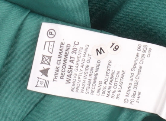 Marks and Spencer Women's Green Coat Size 16