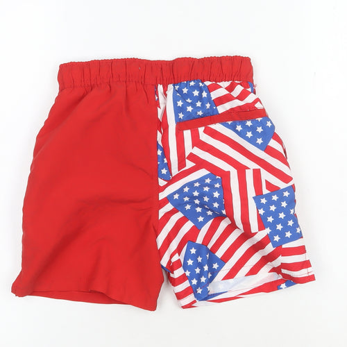U.S. Polo Assn. Boys Red Blue Stars Swim Shorts 8-9 Years