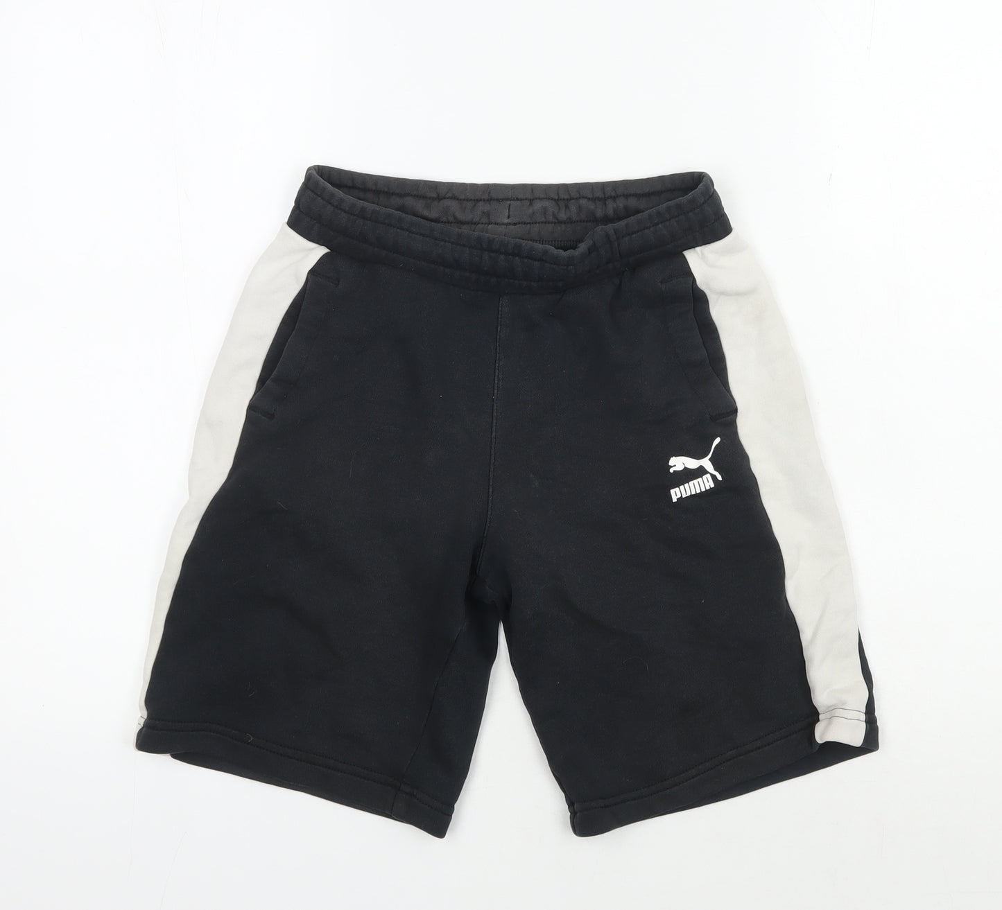 Puma Boys Black Athletic Shorts 11-12 Years
