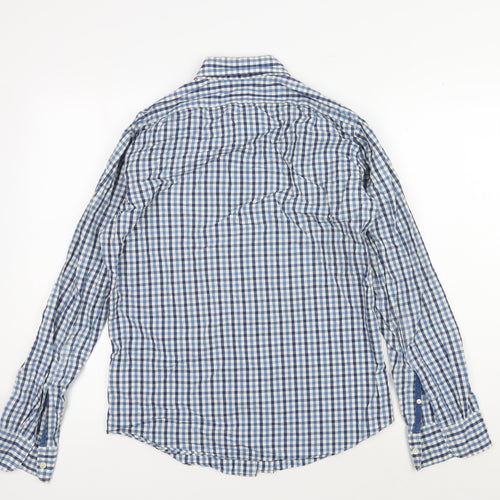 JCrew Men's Blue Check Slim Fit Shirt - Size S