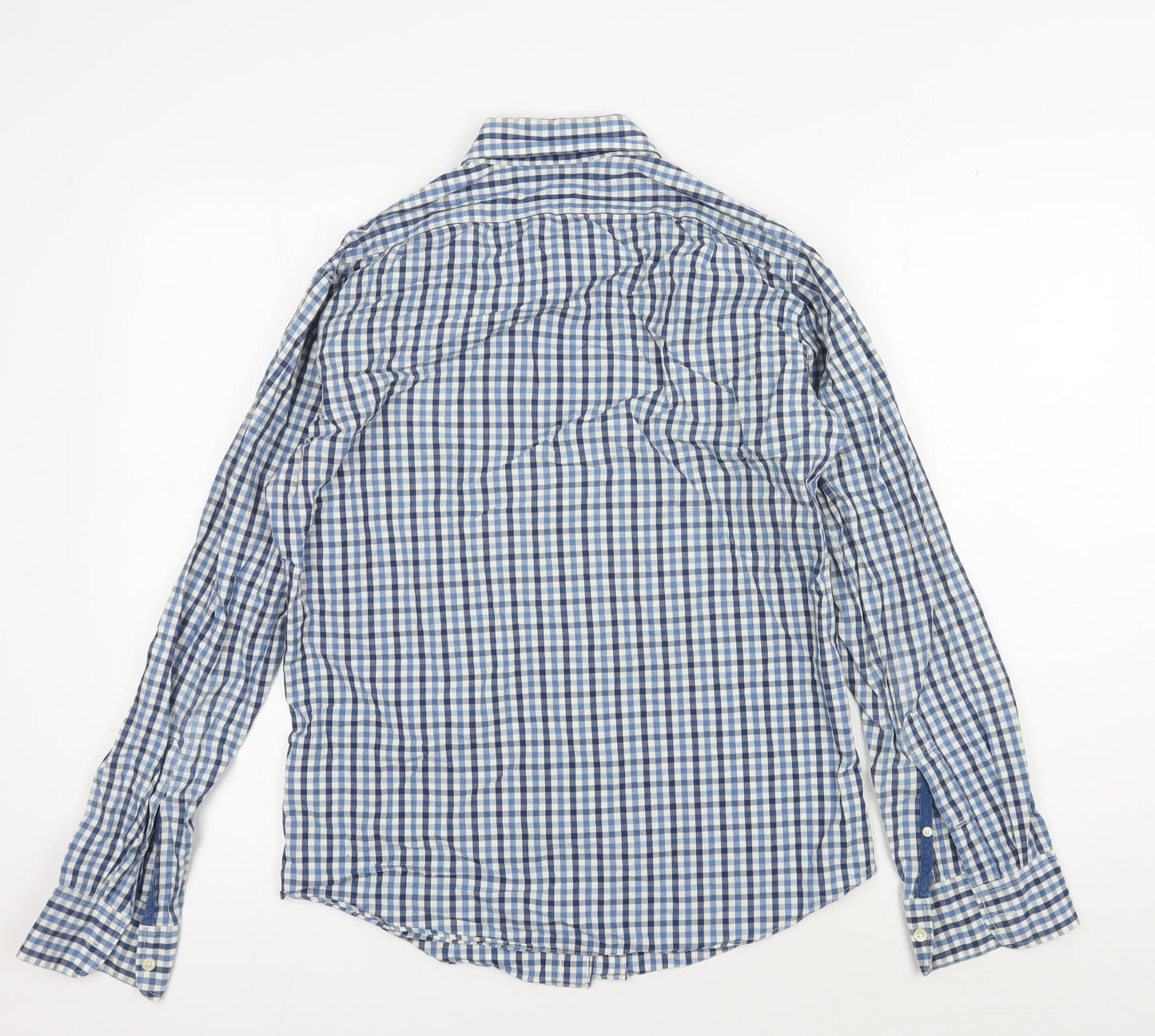 JCrew Men's Blue Check Slim Fit Shirt - Size S
