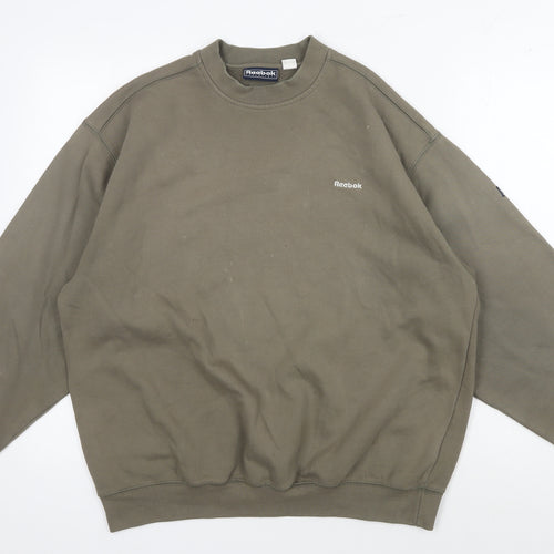 Reebok Men's Green Pullover Sweatshirt M