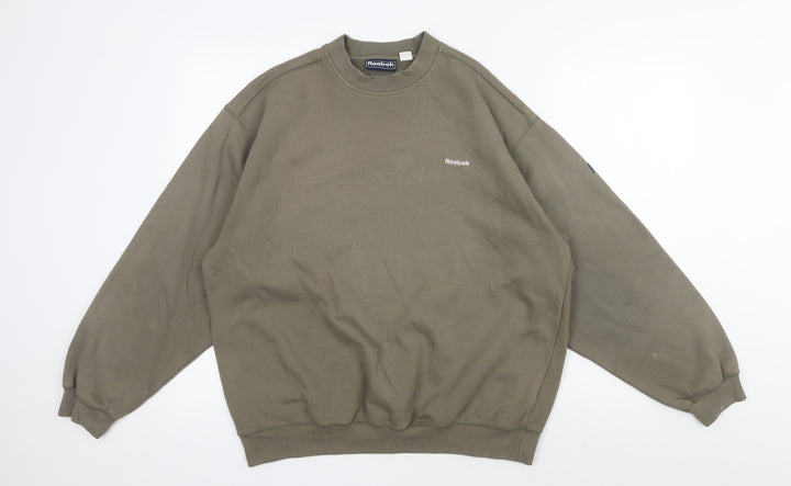 Reebok Men's Green Pullover Sweatshirt M