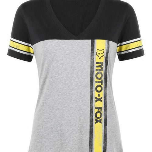 FOX Women's Moto-X T-Shirt, Size S, Black/Grey, Casual