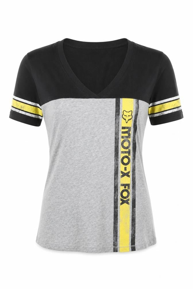 FOX Women's Moto-X T-Shirt, Size S, Black/Grey, Casual