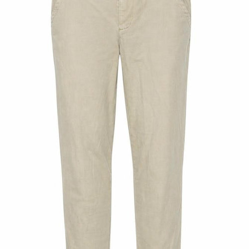 Oasis Women's Beige Chino Trousers Size 8 Straight Fit
