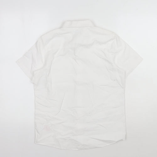 Jack Wills Boys White Button-Up Shirt 12-13Y Slim Fit