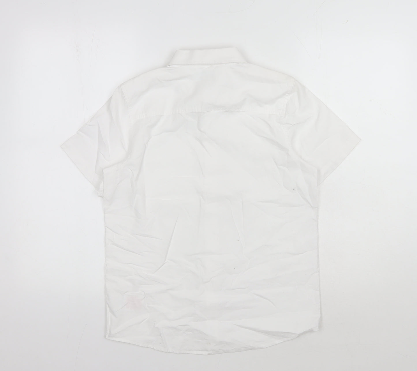 Jack Wills Boys White Button-Up Shirt 12-13Y Slim Fit