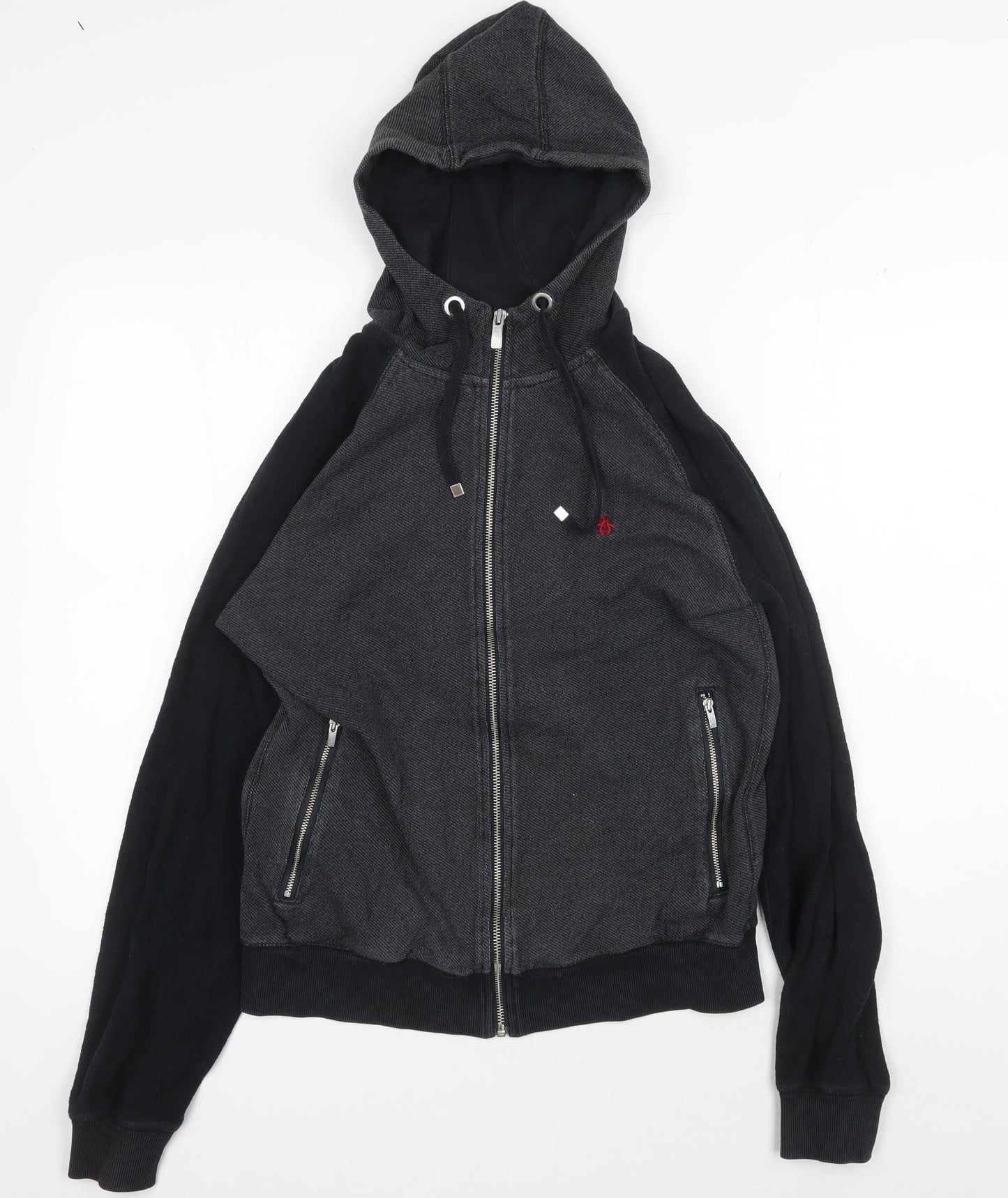 Penguin Men's Black Full Zip Hoodie S