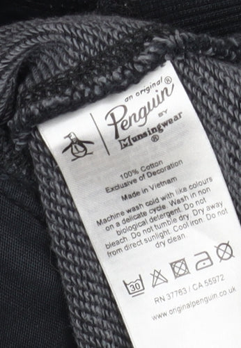 Penguin Men's Black Full Zip Hoodie S