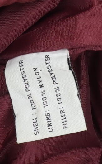 Klass Collection Women's Red Parka Jacket XL, Hooded