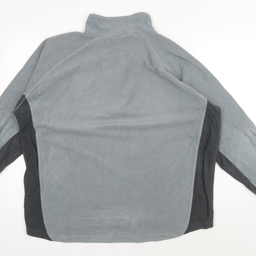 Trespass Men's Grey 1/4 Zip Fleece Sweatshirt, XL, Regular Fit
