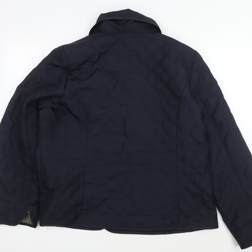 Easttex Women's Blue Quilted Jacket, Size 20, Casual