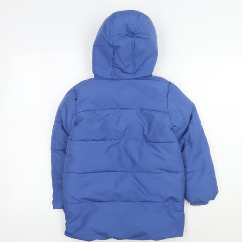 Boys Marks and Spencer Blue Puffer Jacket, 5-6 Years